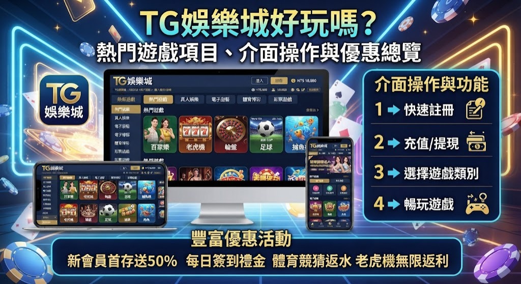 熱門遊戲項目、介面操作與優惠總覽